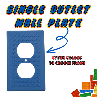 LEGO® Brick Compatible Switch Plate & Outlet Cover