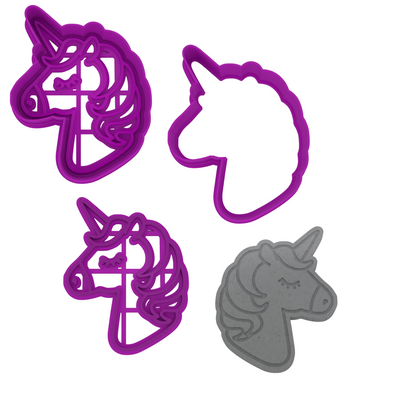 Mythical Creature Cookie Cutter 4-Piece Set | Dragon, Mermaid, Fairy & Unicorn | 2-Piece Cutters