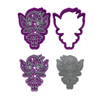 Mythical Creature Cookie Cutter 4-Piece Set | Dragon, Mermaid, Fairy & Unicorn | 2-Piece Cutters