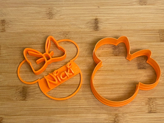 CUSTOM Name Minnie Mouse Cookie Cutter