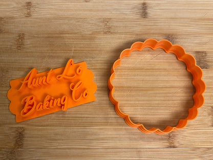 CUSTOM Cookie Cutter - Three Lines || Multiple Shapes and Sizes