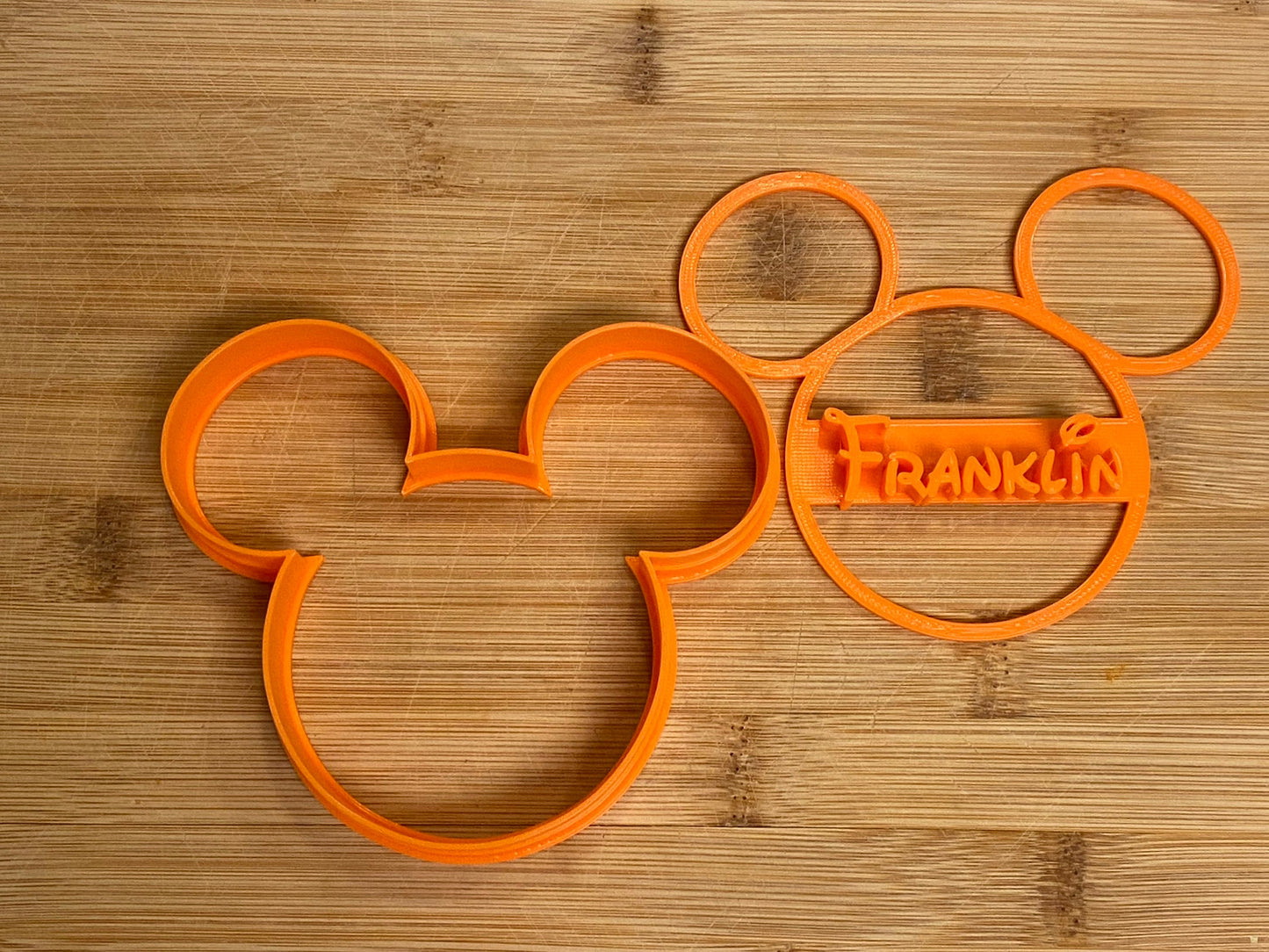 CUSTOM NAME Mickey Mouse Cookie Cutter