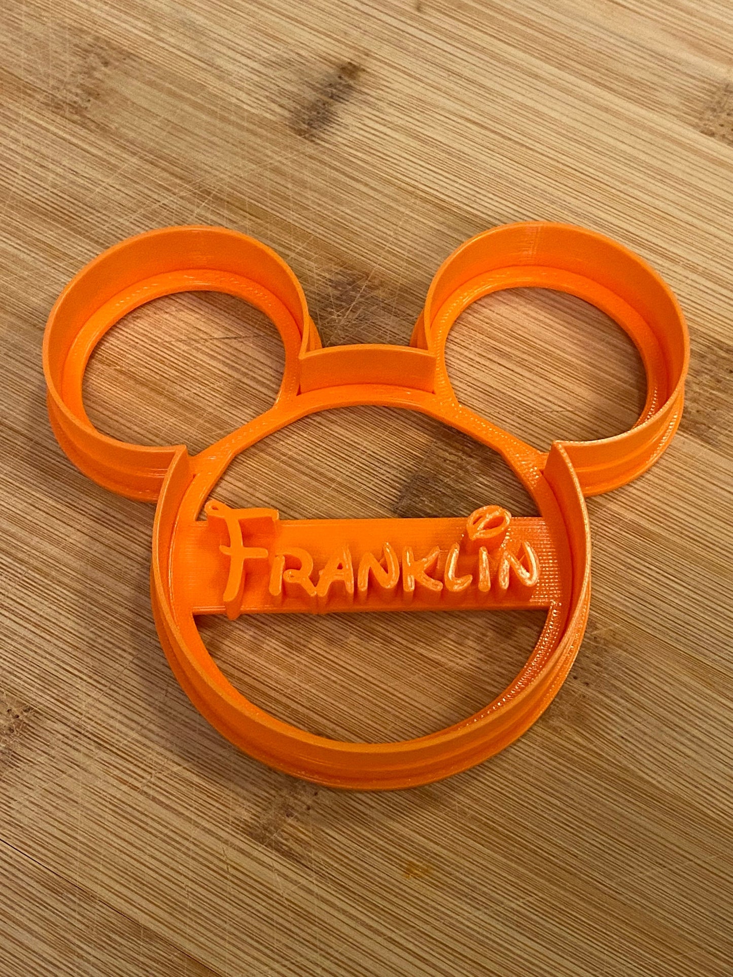 CUSTOM NAME Mickey Mouse Cookie Cutter