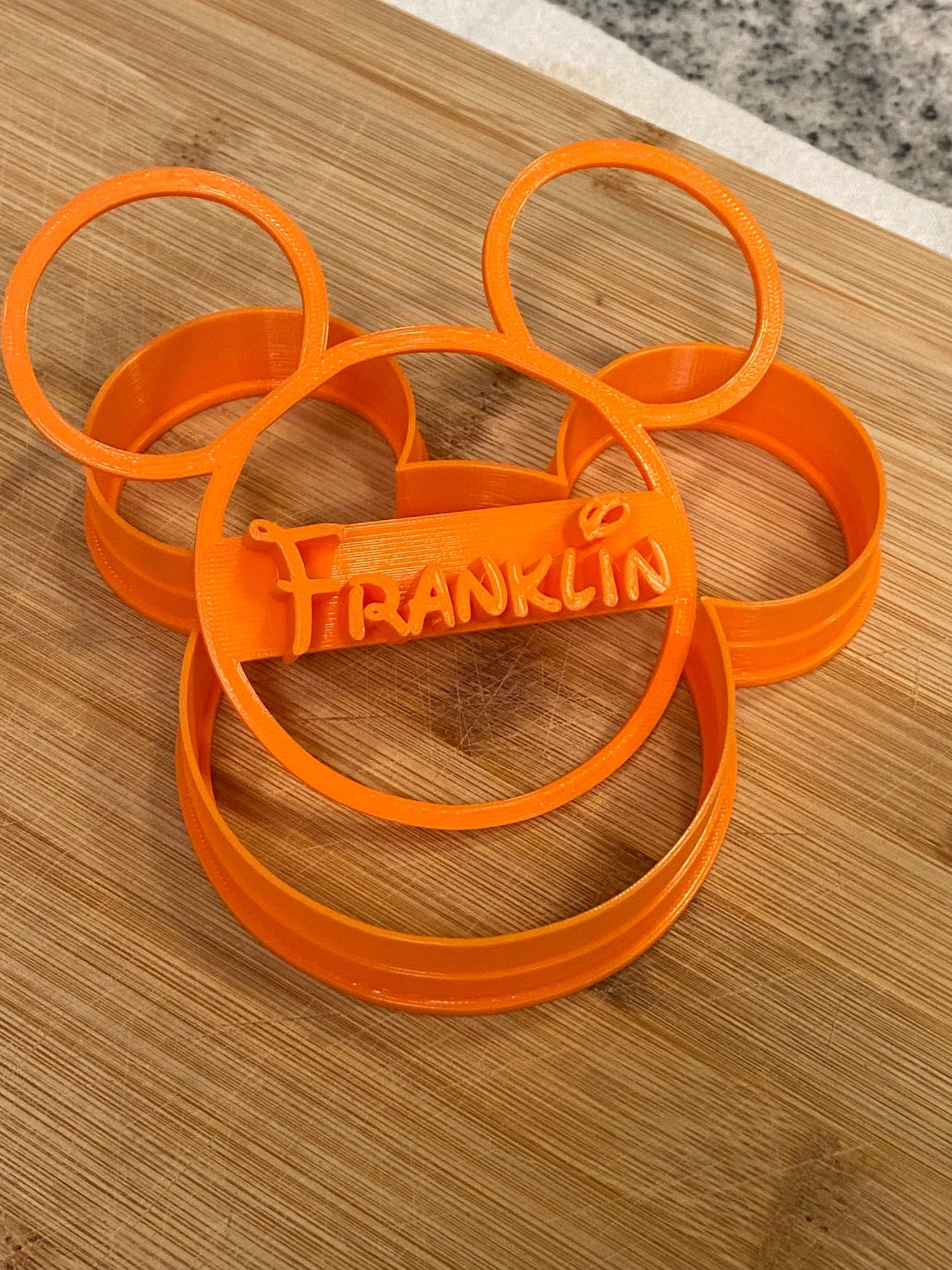 CUSTOM NAME Mickey Mouse Cookie Cutter