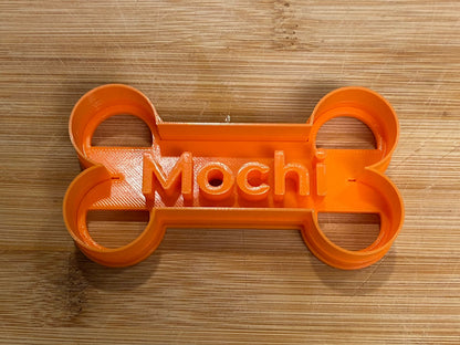 CUSTOM Dog Name Bone Cookie Cutter - Personalized Pet Treat Baking Tool