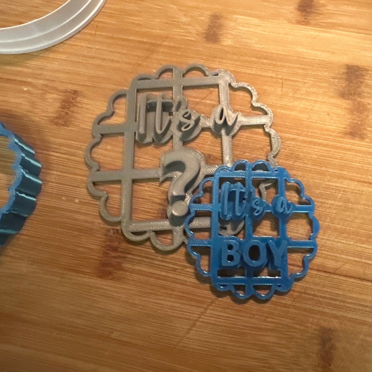 Gender Reveal Cookie Cutter | Multiple Styles and Sizes | Ships Next Day