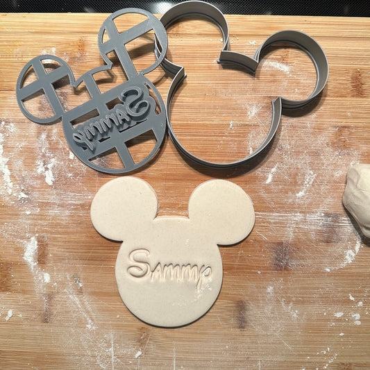 CUSTOM NAME Mickey Mouse Cookie Cutter