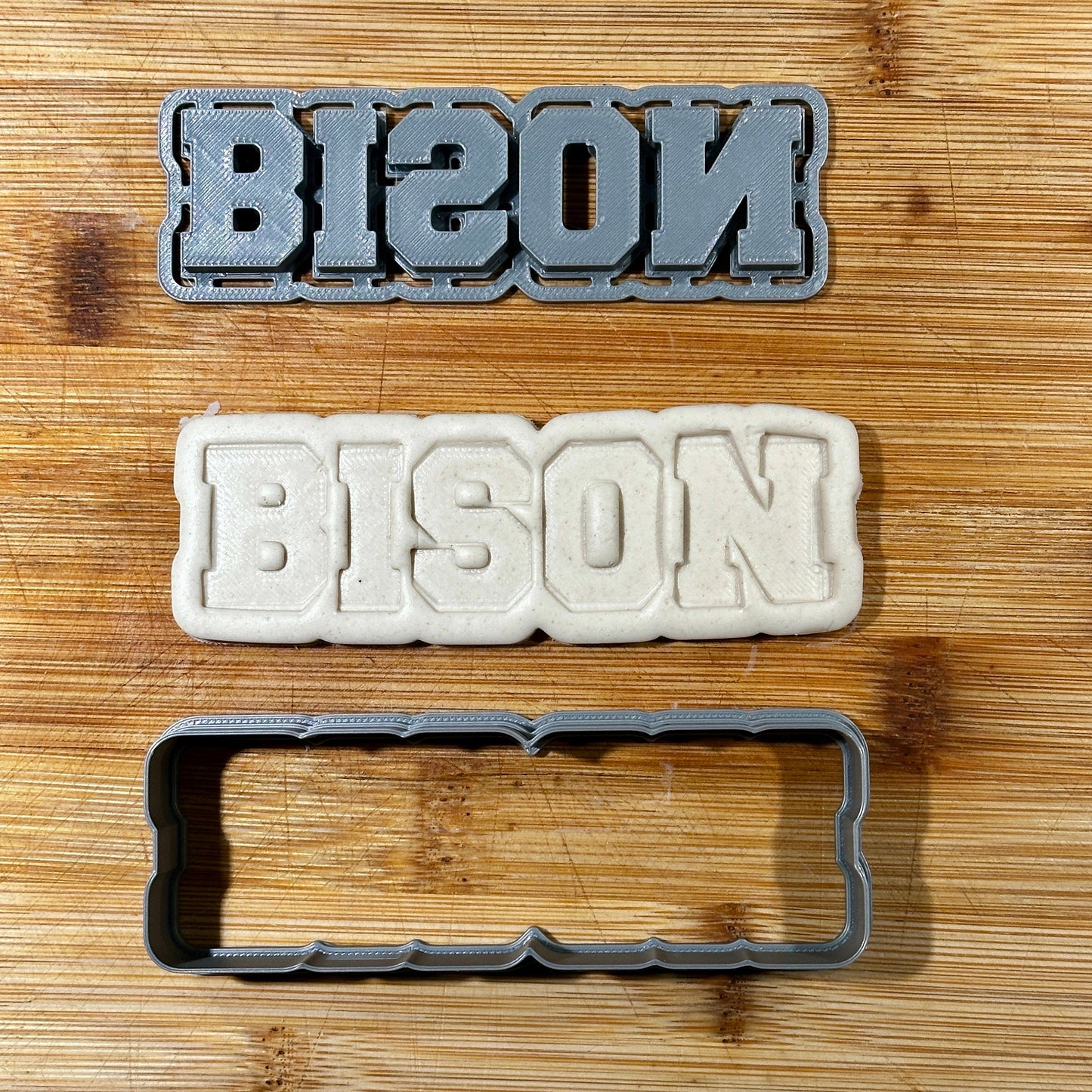 CUSTOM Name | Cookie Cutter & Stamp | Varsity Font