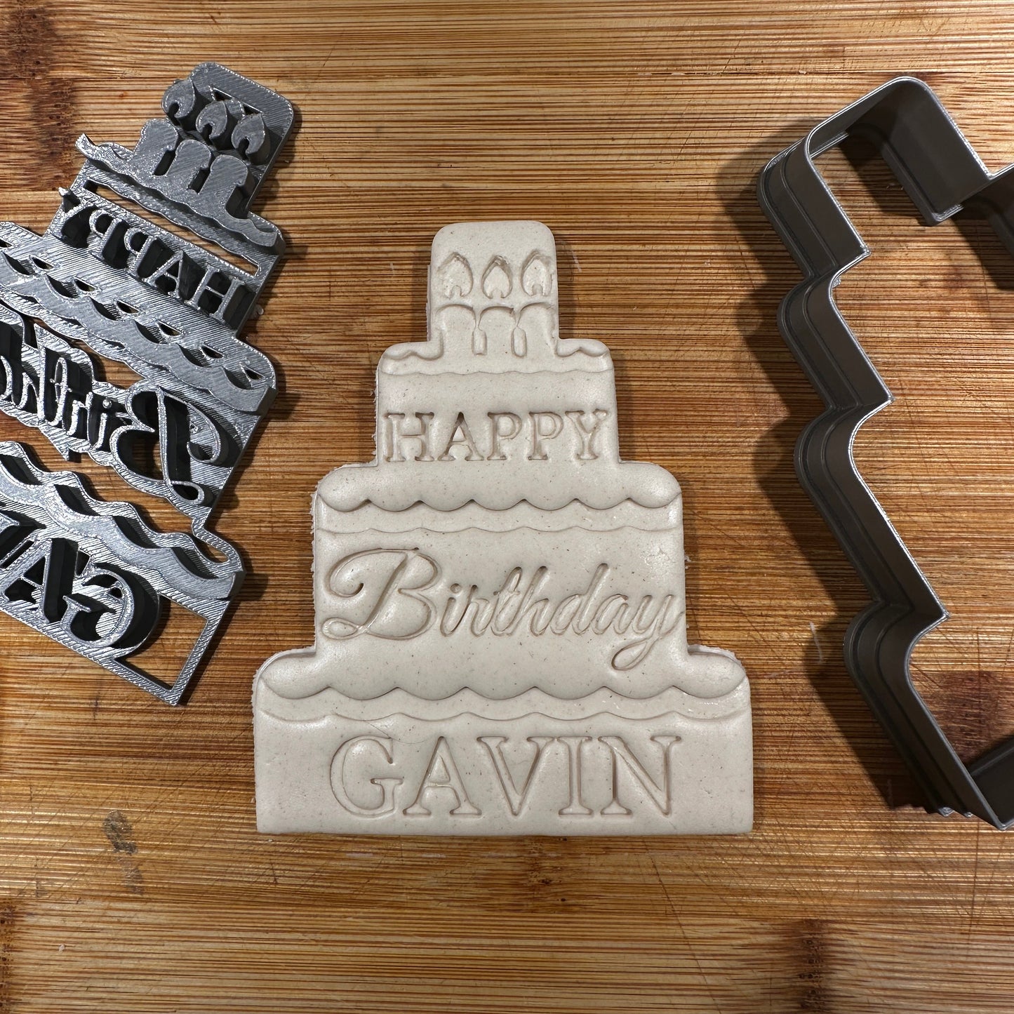 CUSTOM Happy Birthday Cookie Cutter || Cake Shape