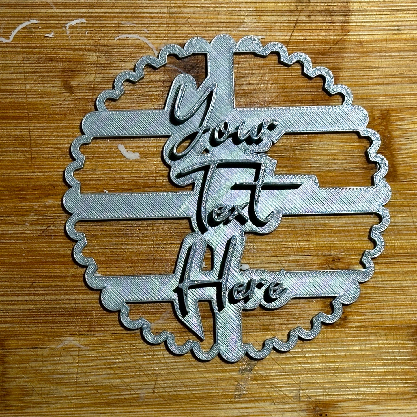 CUSTOM Cookie Cutter - Three Lines || Multiple Shapes and Sizes - Handwritten Font