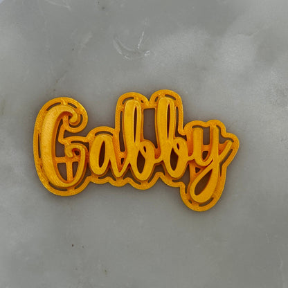 CUSTOM Name | Cookie Cutter & Stamp | Fancy Font