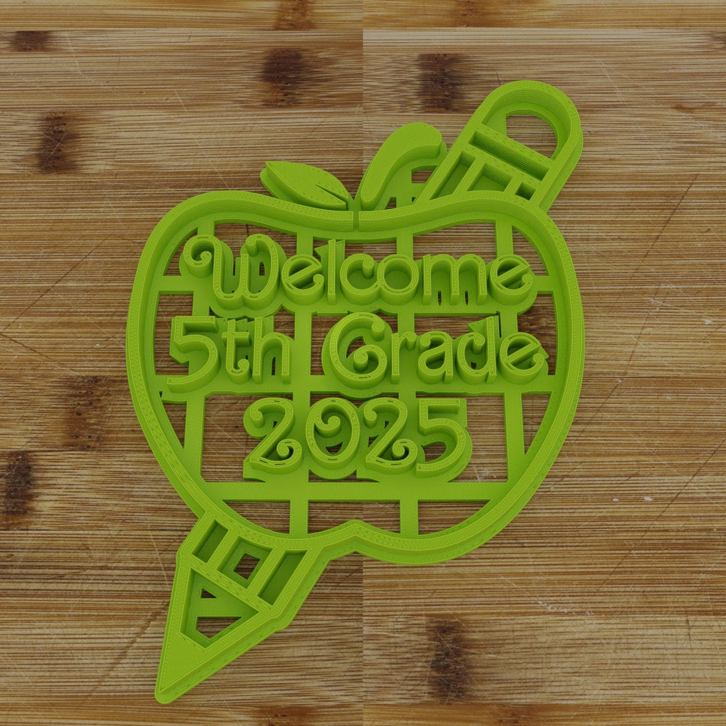 Personalized Apple Cookie Cutter | Custom Teacher Gift | Back to School