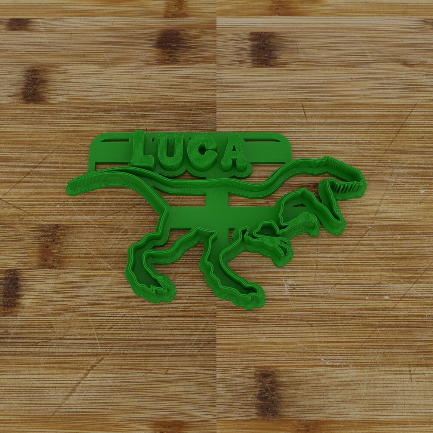 Personalized Raptor Cookie Cutter | Personalized Kids Birthday Party Favor | Velociraptor