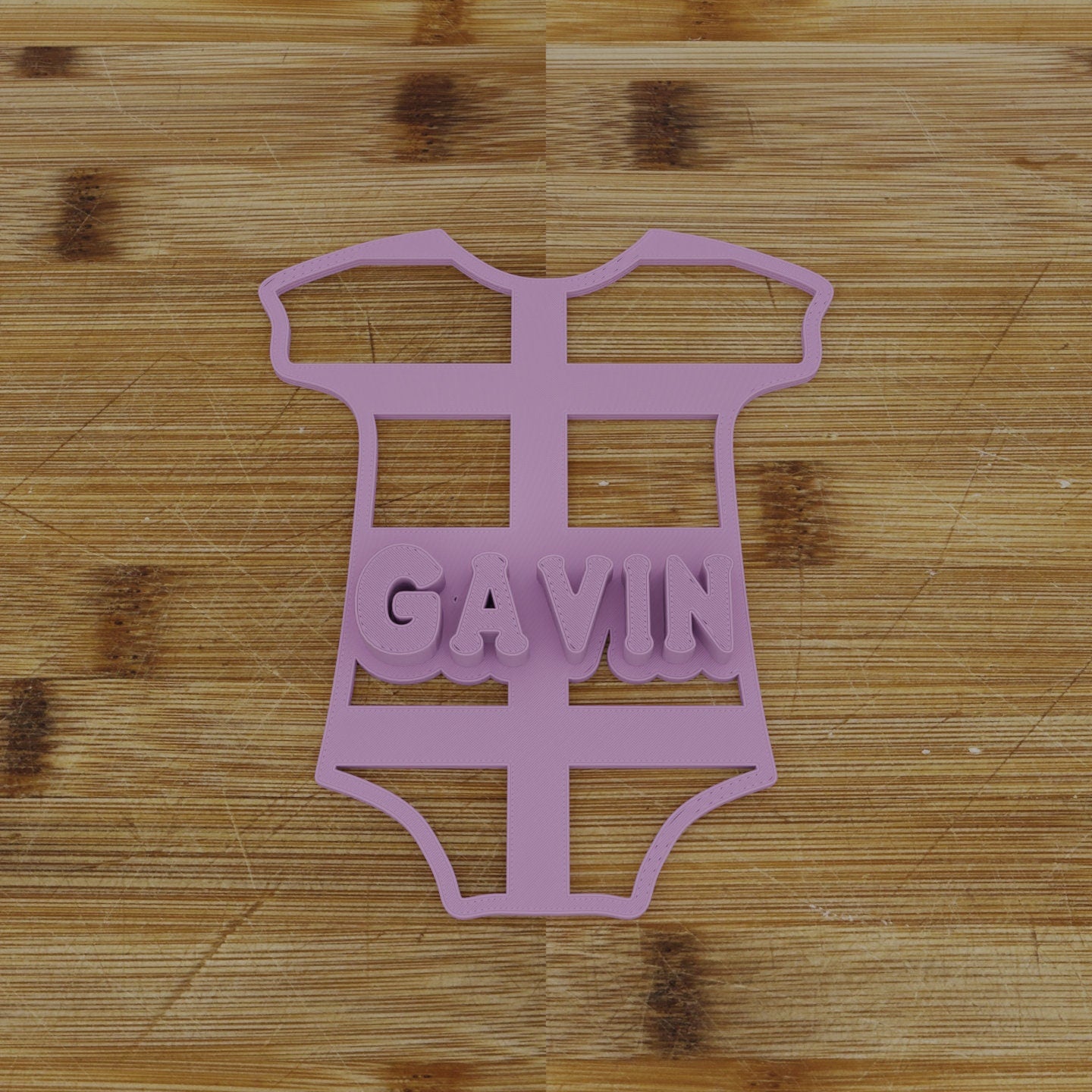 Personalized Baby Onesie Cookie Cutter | Custom Name Baby Shower Favor