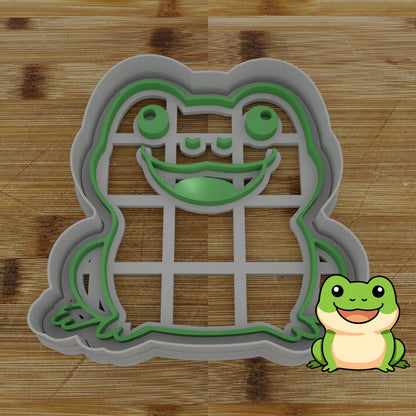 Personalizable 2pc. Frog Cookie Cutter | Amphibian Party Favor