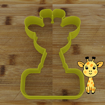 Personalizable 2pc. Giraffe Cookie Cutter | Safari Party Favor