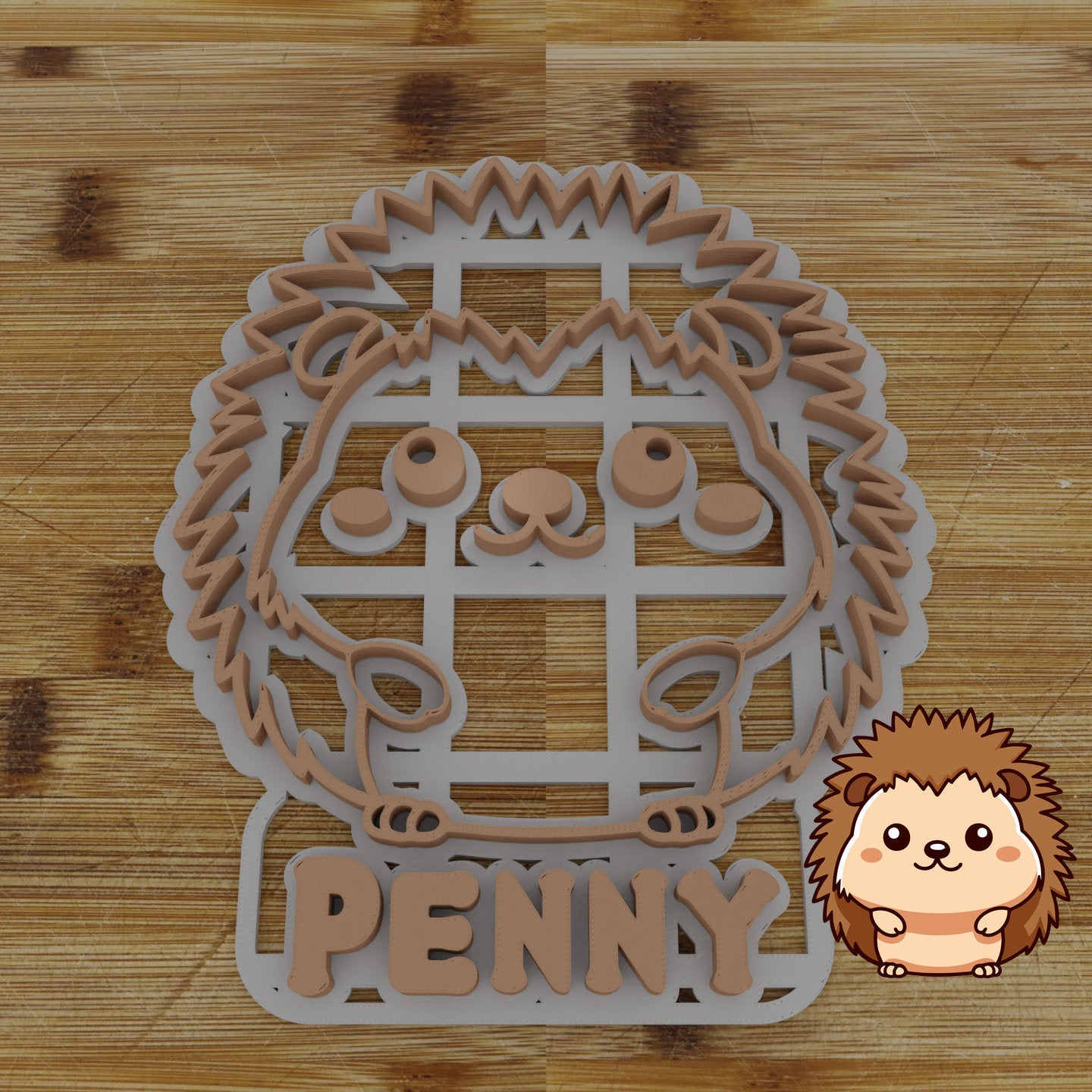 Personalizable 2pc. Hedgehog Cookie Cutter | Woodland Animal Party Favor