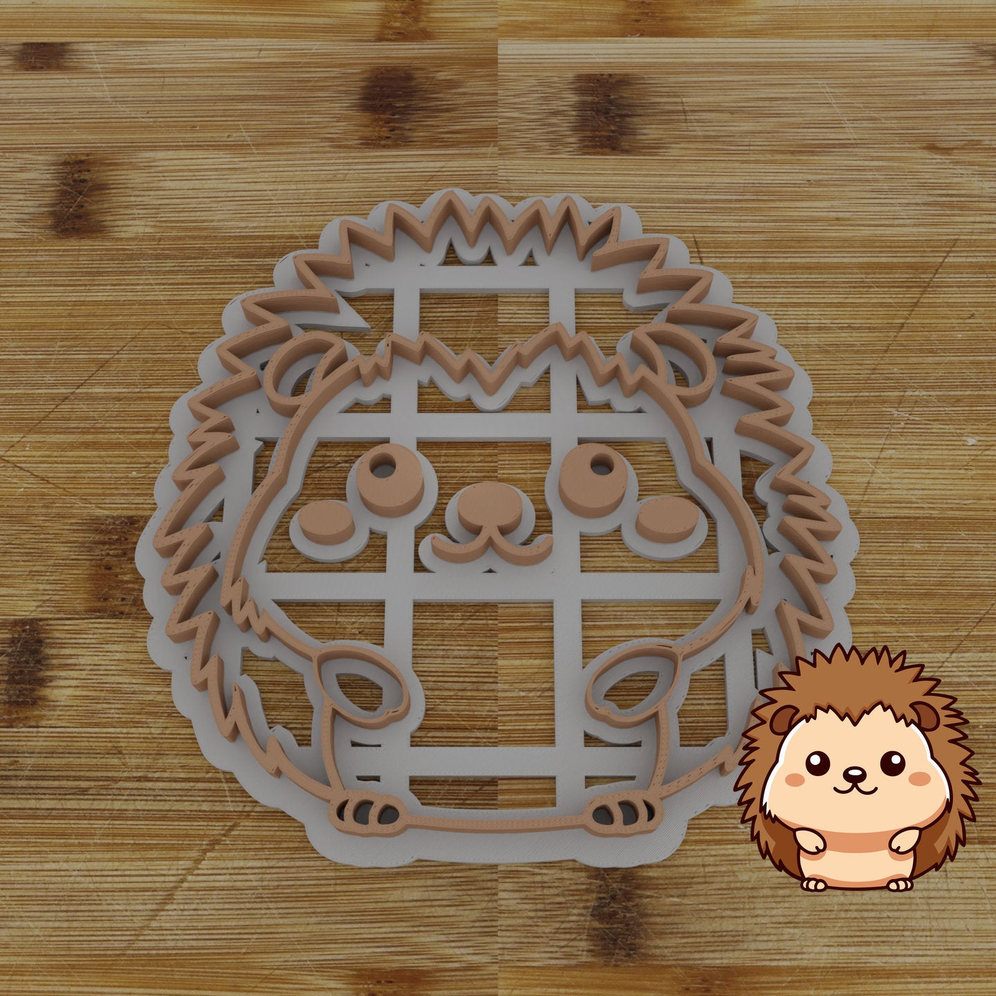 Personalizable 2pc. Hedgehog Cookie Cutter | Woodland Animal Party Favor