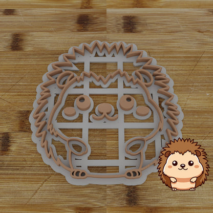 Personalizable 2pc. Hedgehog Cookie Cutter | Woodland Animal Party Favor