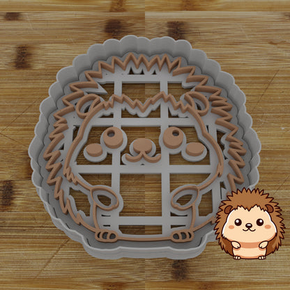 Personalizable 2pc. Hedgehog Cookie Cutter | Woodland Animal Party Favor