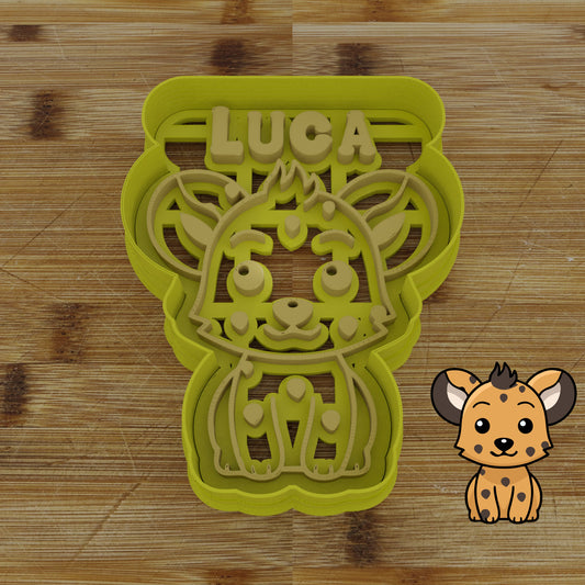 Personalizable 2 pc. Hyena Cookie Cutter | Safari Party Favor