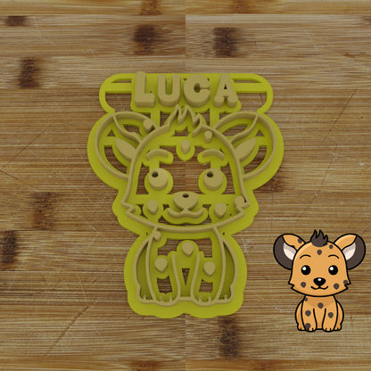 Personalizable 2 pc. Hyena Cookie Cutter | Safari Party Favor