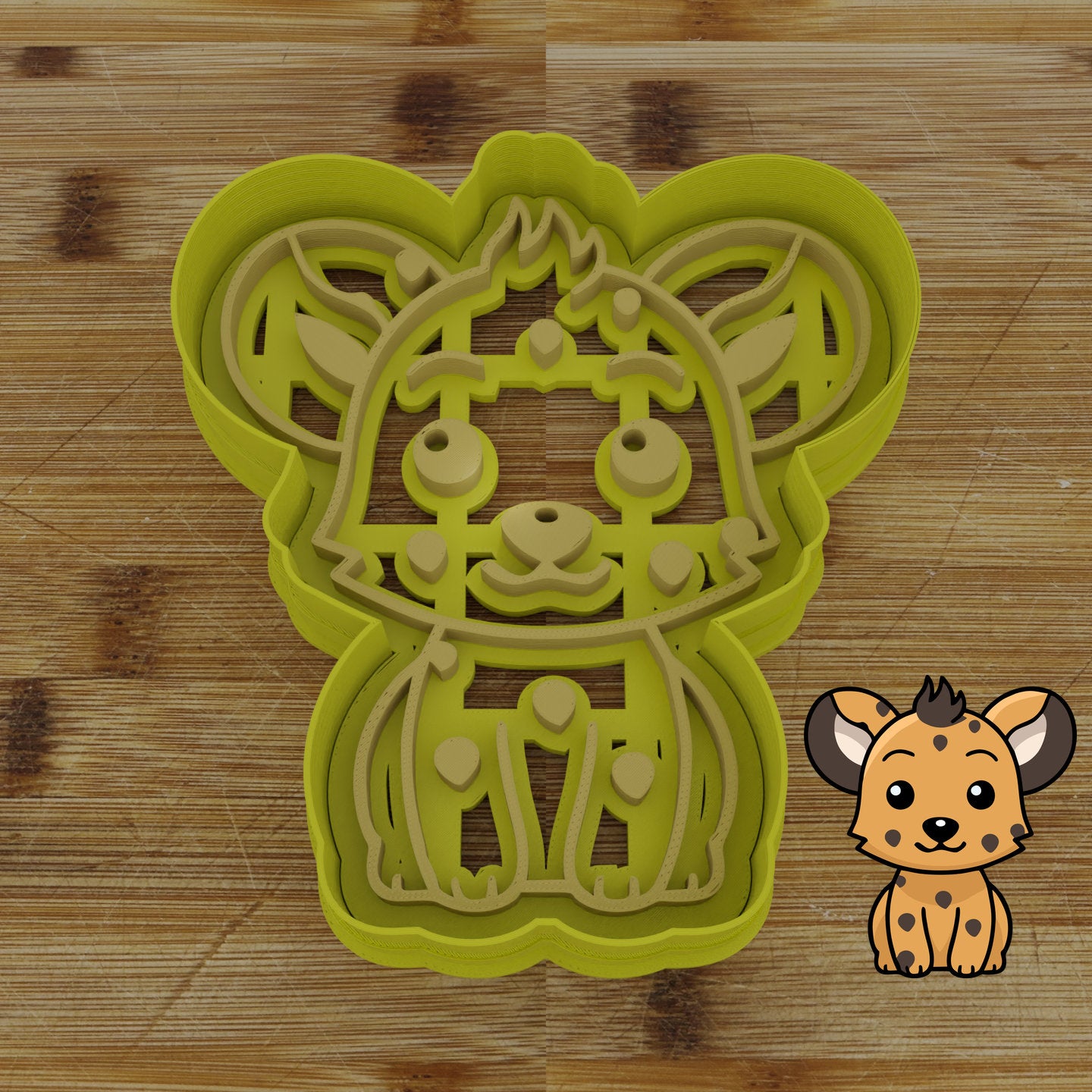 Personalizable 2 pc. Hyena Cookie Cutter | Safari Party Favor