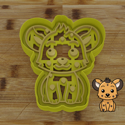 Personalizable 2 pc. Hyena Cookie Cutter | Safari Party Favor