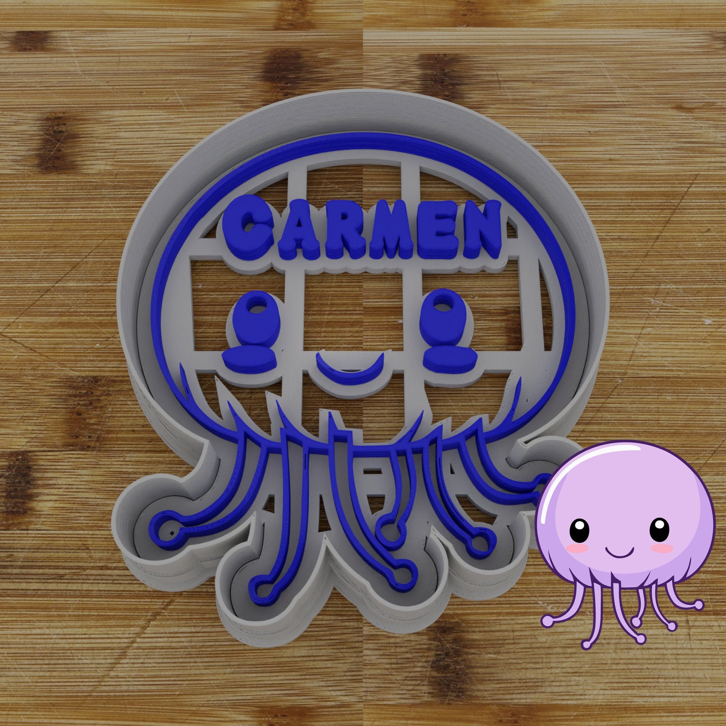 Personalizable 2 pc. Jellyfish Cookie Cutter | Under the Sea Party Favor