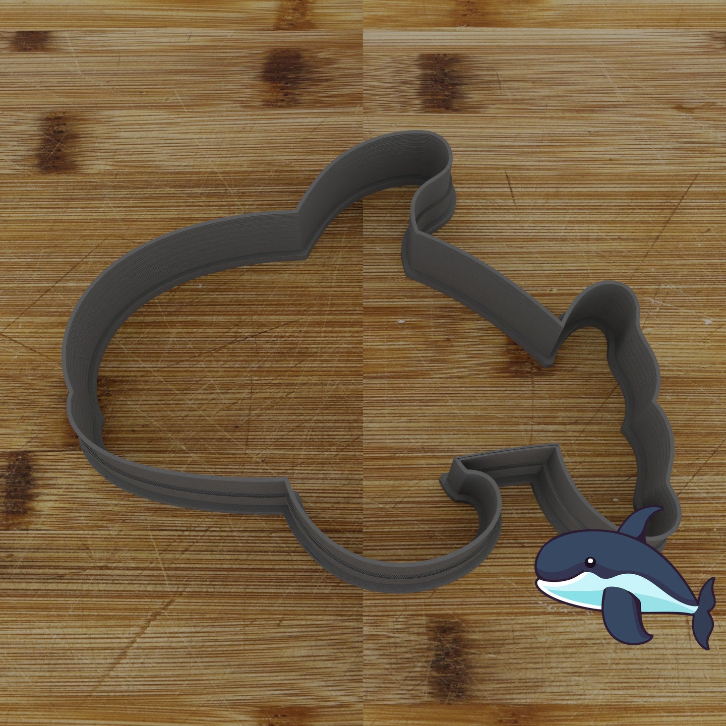 Personalizable 2 pc. Killer Whale Cookie Cutter | Ocean Animal Party Favor