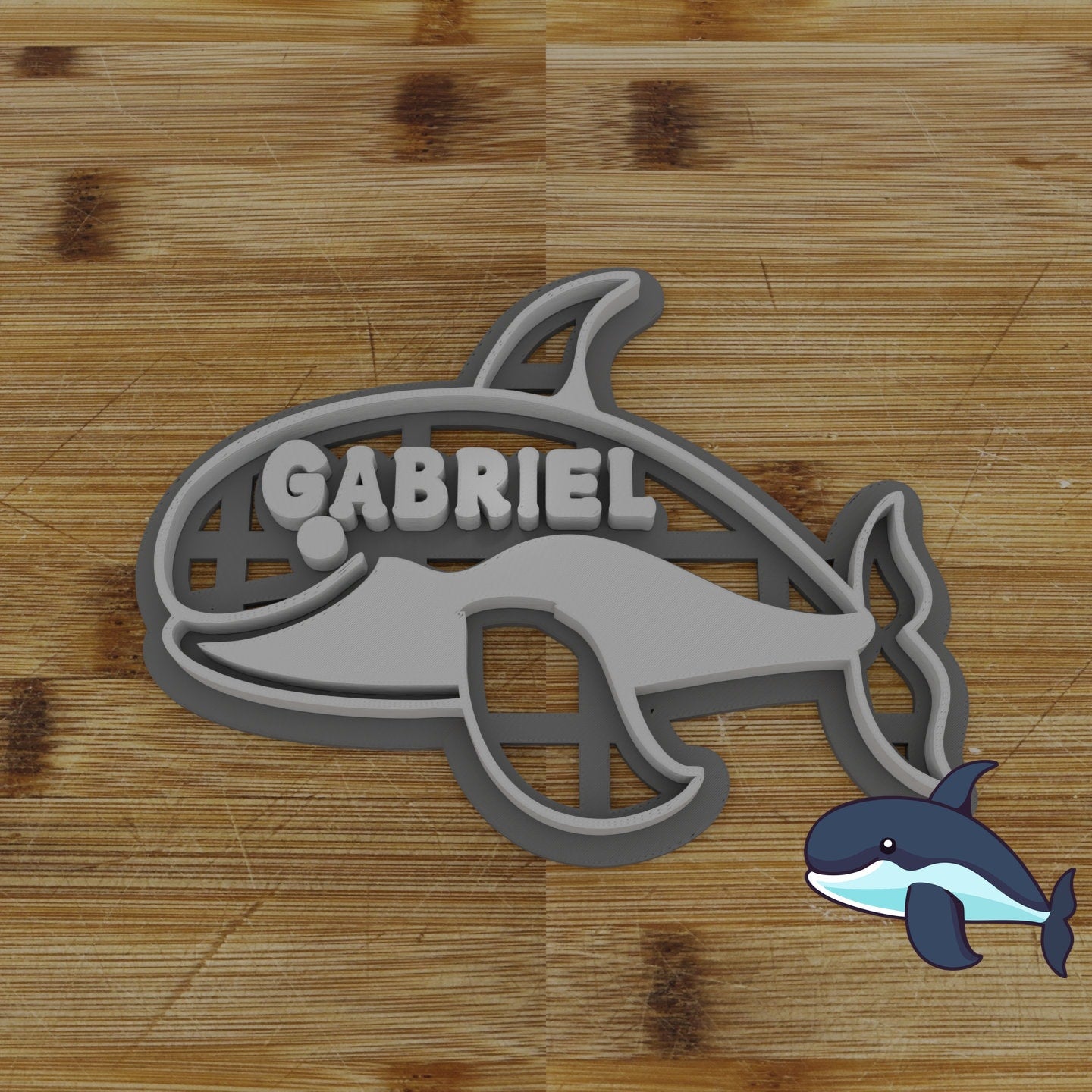 Personalizable 2 pc. Killer Whale Cookie Cutter | Ocean Animal Party Favor