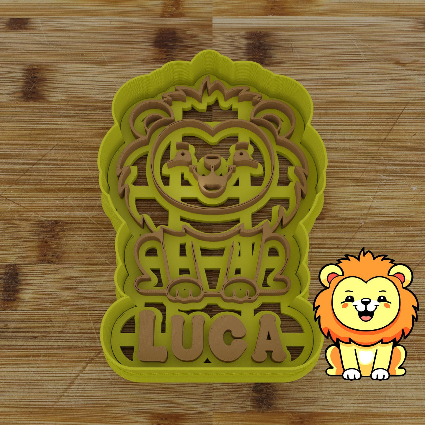 Personalizable 2 pc. Lion Cookie Cutter | Safari Party Favor