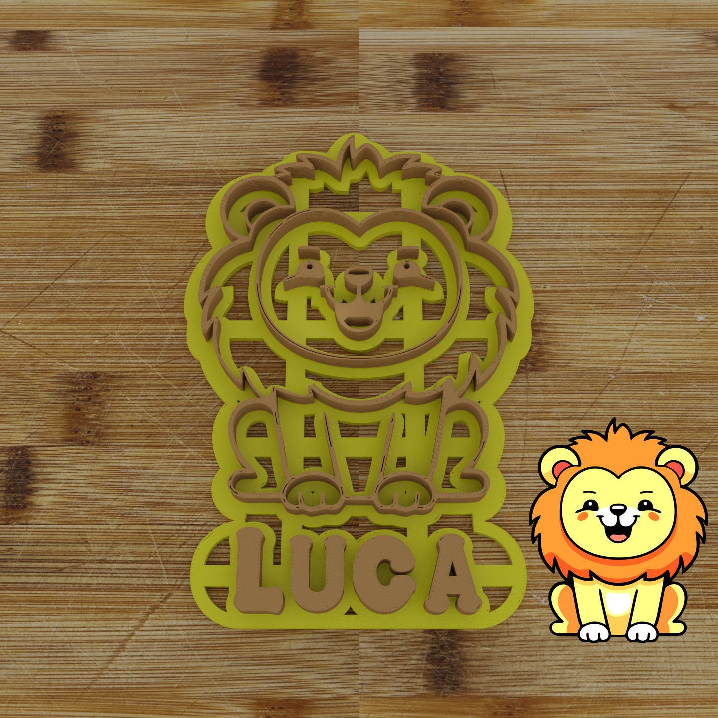 Personalizable 2 pc. Lion Cookie Cutter | Safari Party Favor