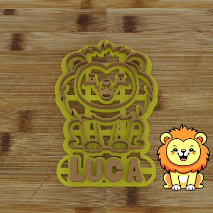 Personalizable 2 pc. Lion Cookie Cutter | Safari Party Favor