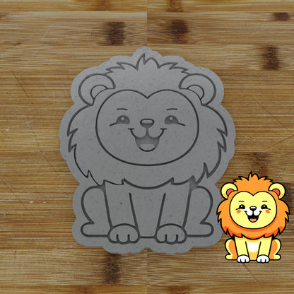 Personalizable 2 pc. Lion Cookie Cutter | Safari Party Favor
