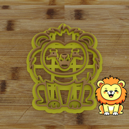 Personalizable 2 pc. Lion Cookie Cutter | Safari Party Favor