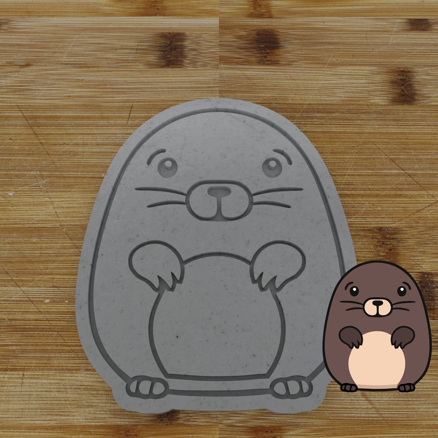 Personalizable 2 pc. Mole Cookie Cutter | Underground Animal Party Favor