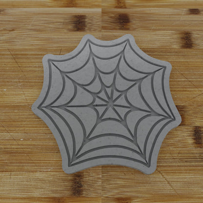 2 pc. Spider Web Halloween Cookie Cutter and Embosser | Intricate Web Cookie Cutter and Embosser