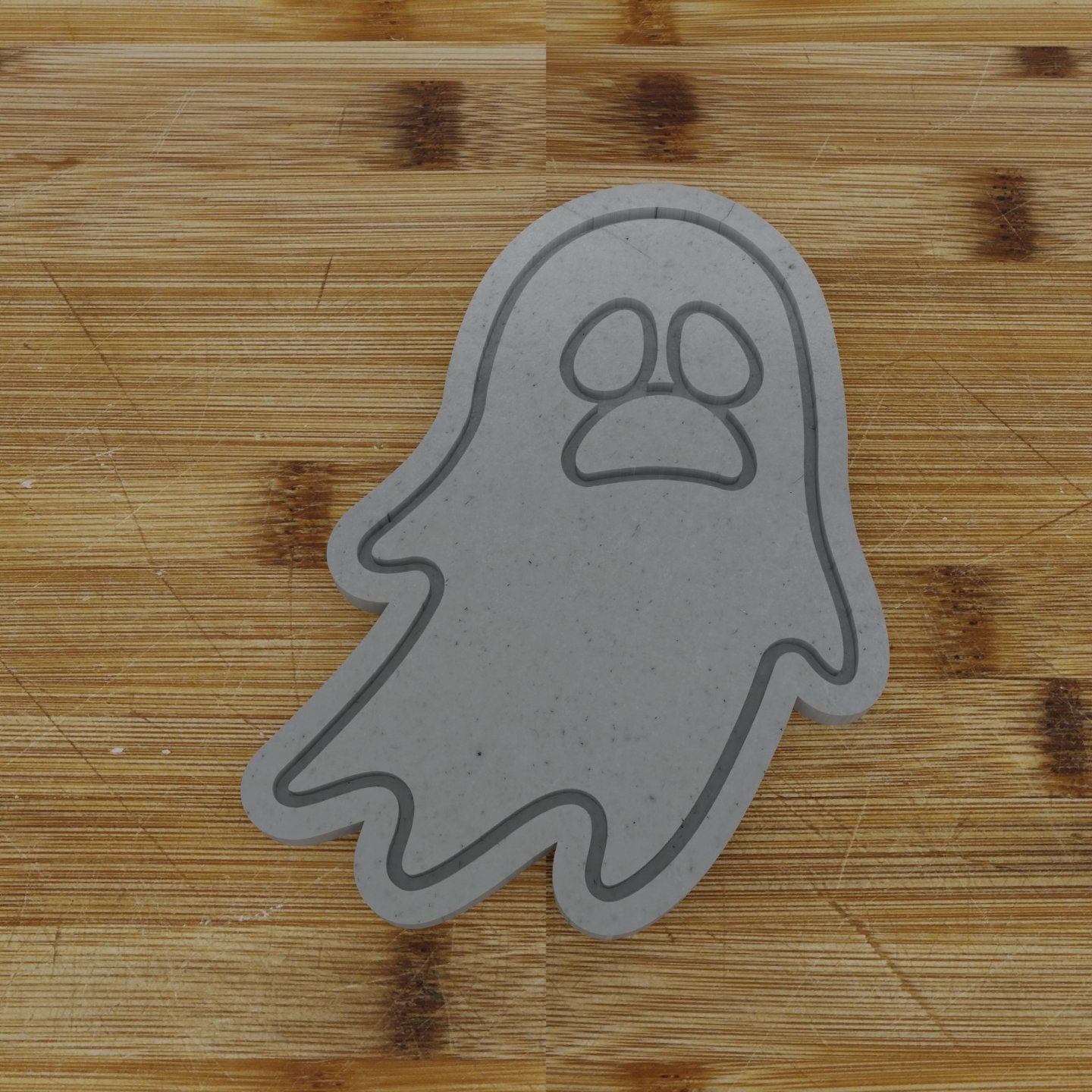 2 pc. Ghost Halloween Cookie Cutter and Embosser 5 | Frightening Ghost Cookie Cutter and Embosser