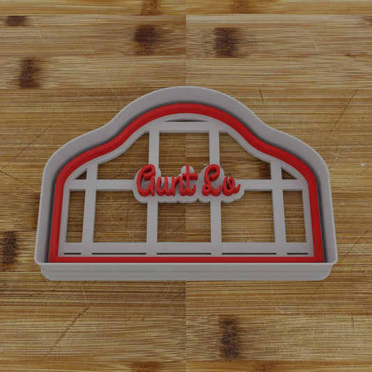 Round Label with Ribbon Cookie Cutter | Personalization Available | Custom Embosser