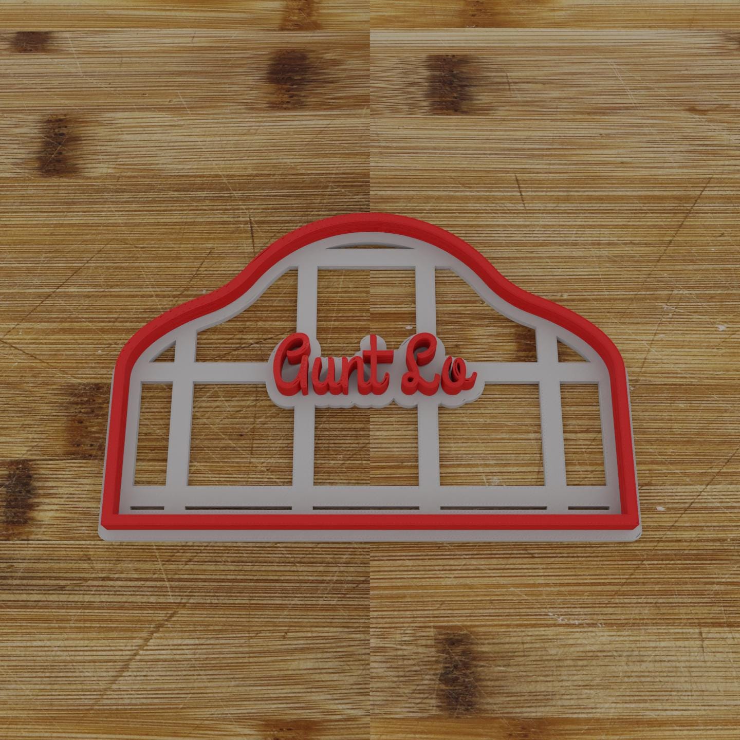 Round Label with Ribbon Cookie Cutter | Personalization Available | Custom Embosser