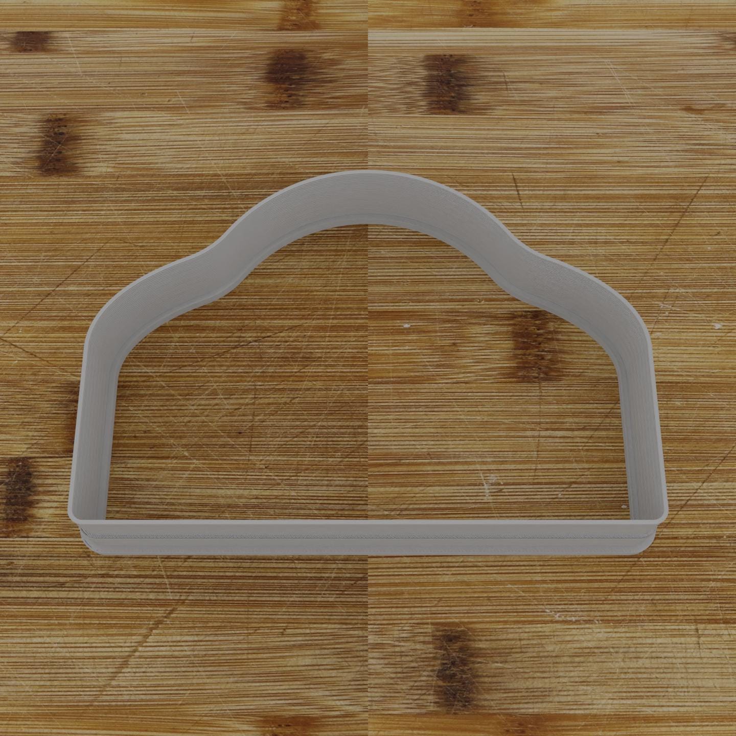 Round Label with Ribbon Cookie Cutter | Personalization Available | Custom Embosser