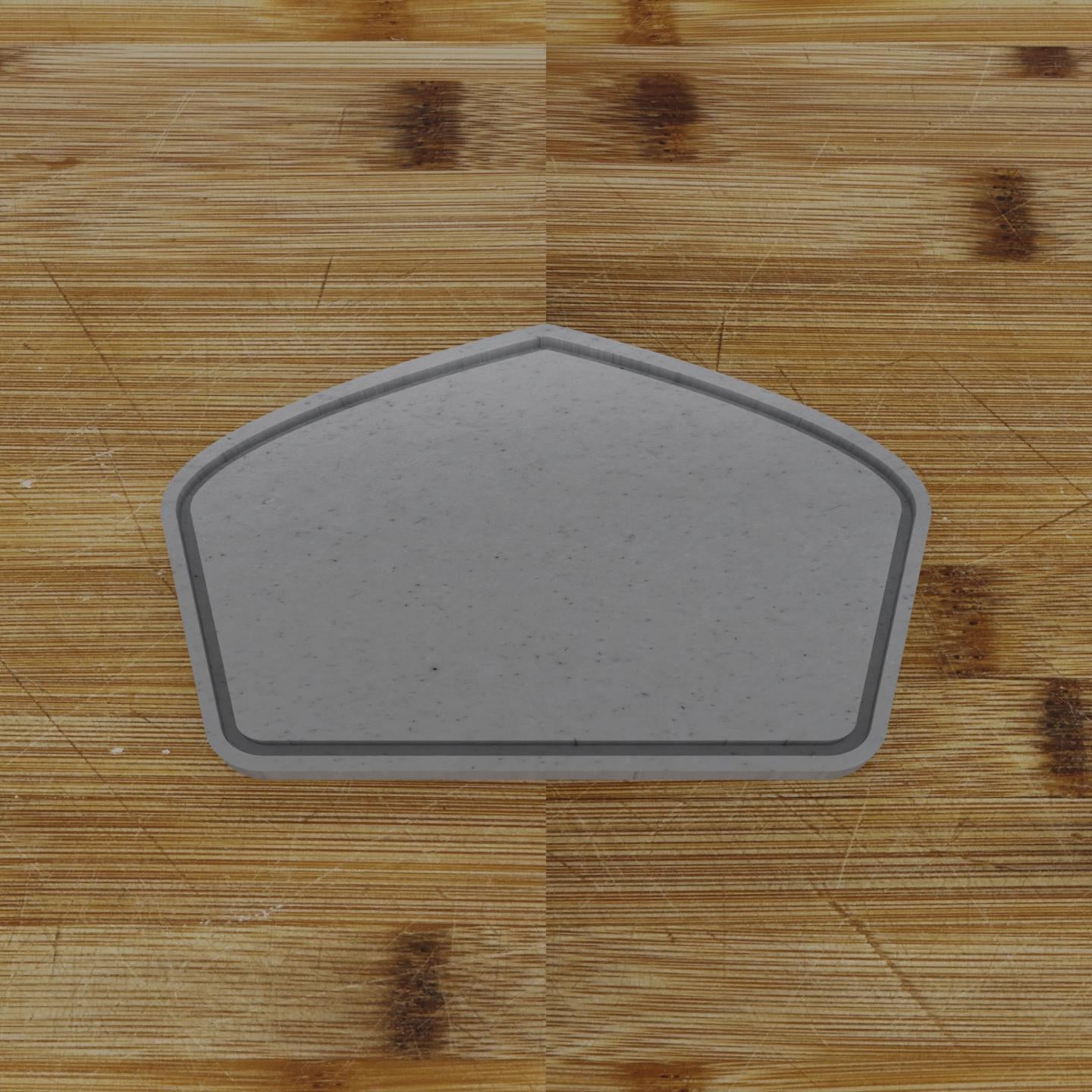 Round Rectangular Label Cookie Cutter | Personalization Available | Custom Embosser