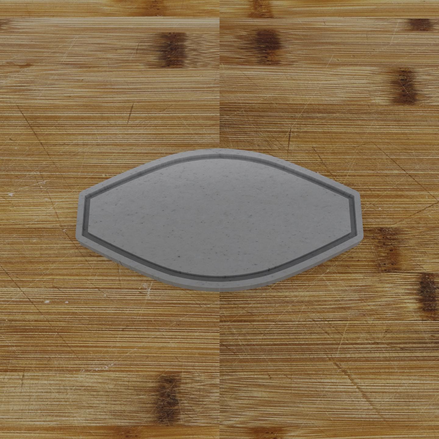 Vertical Shield Cookie Cutter | Personalization Available | Custom Embosser