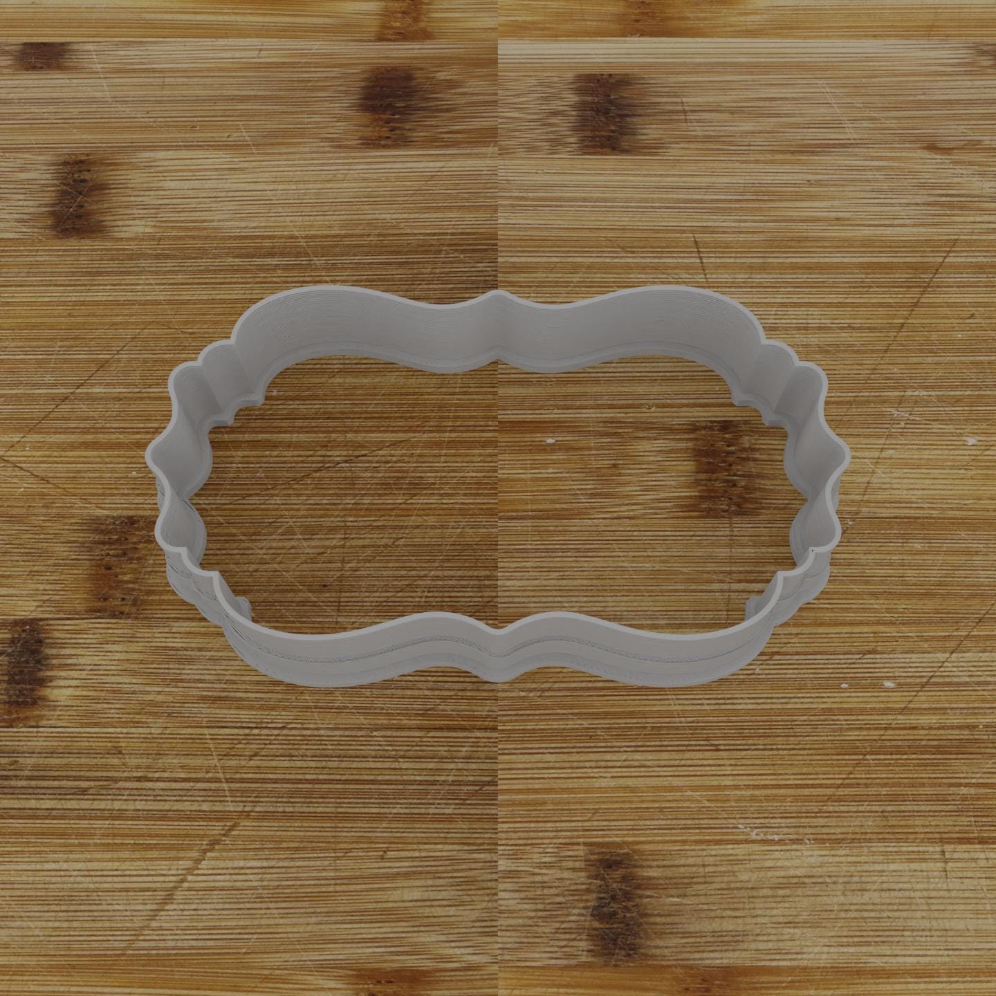 Ornate Badge Cookie Cutter | Personalization Available | Custom Embosser