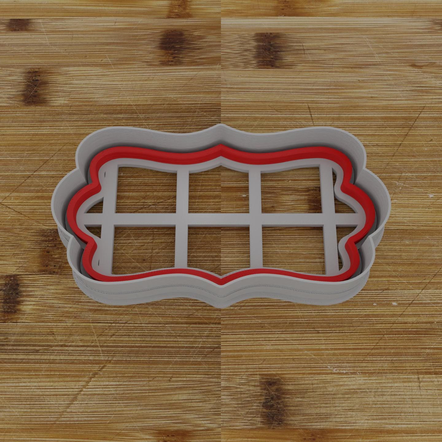 Wide Shield Cookie Cutter | Personalization Available | Custom Embosser