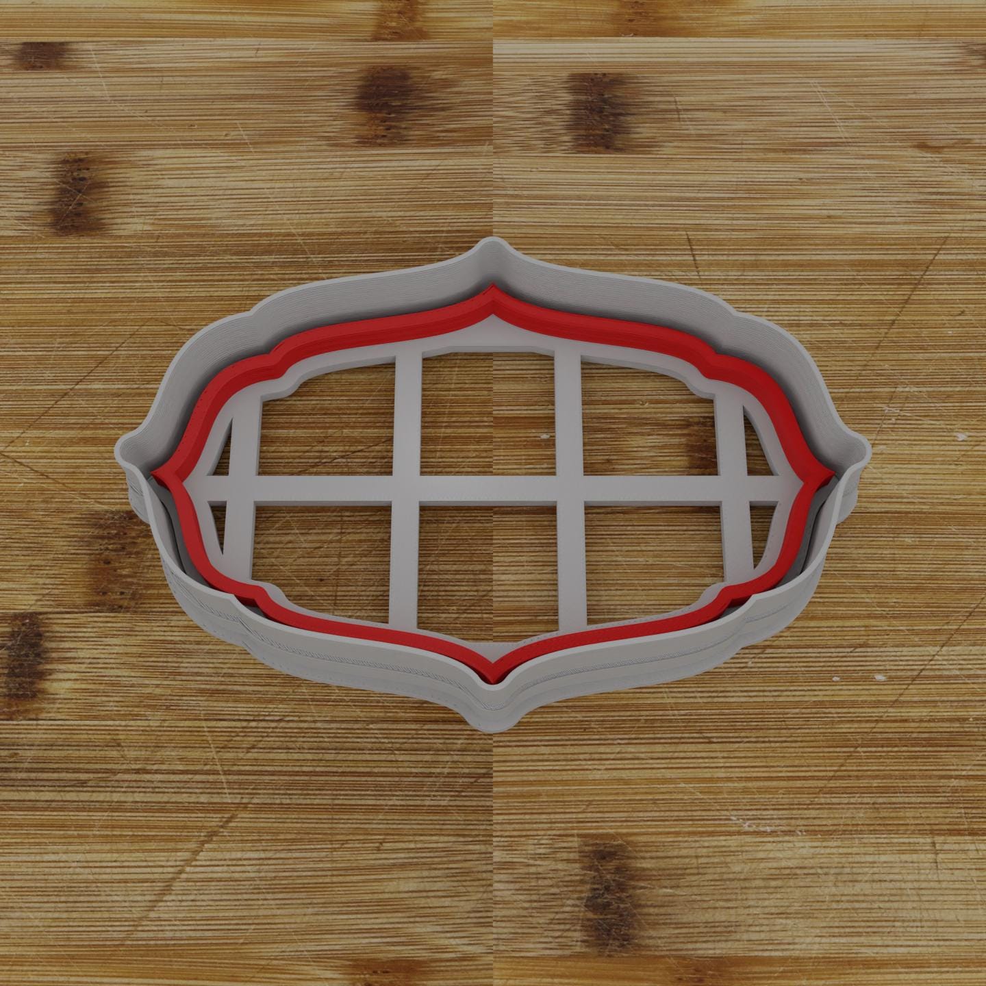 Round Badge with Banner Cookie Cutter | Personalization Available | Custom Embosser