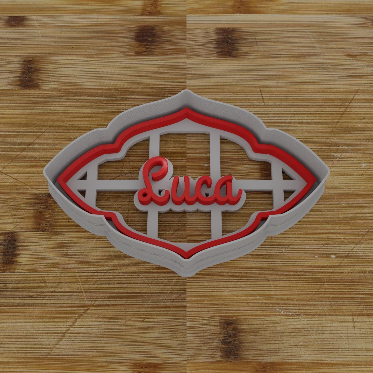 Wide Round Badge Cookie Cutter | Personalization Available | Custom Embosser