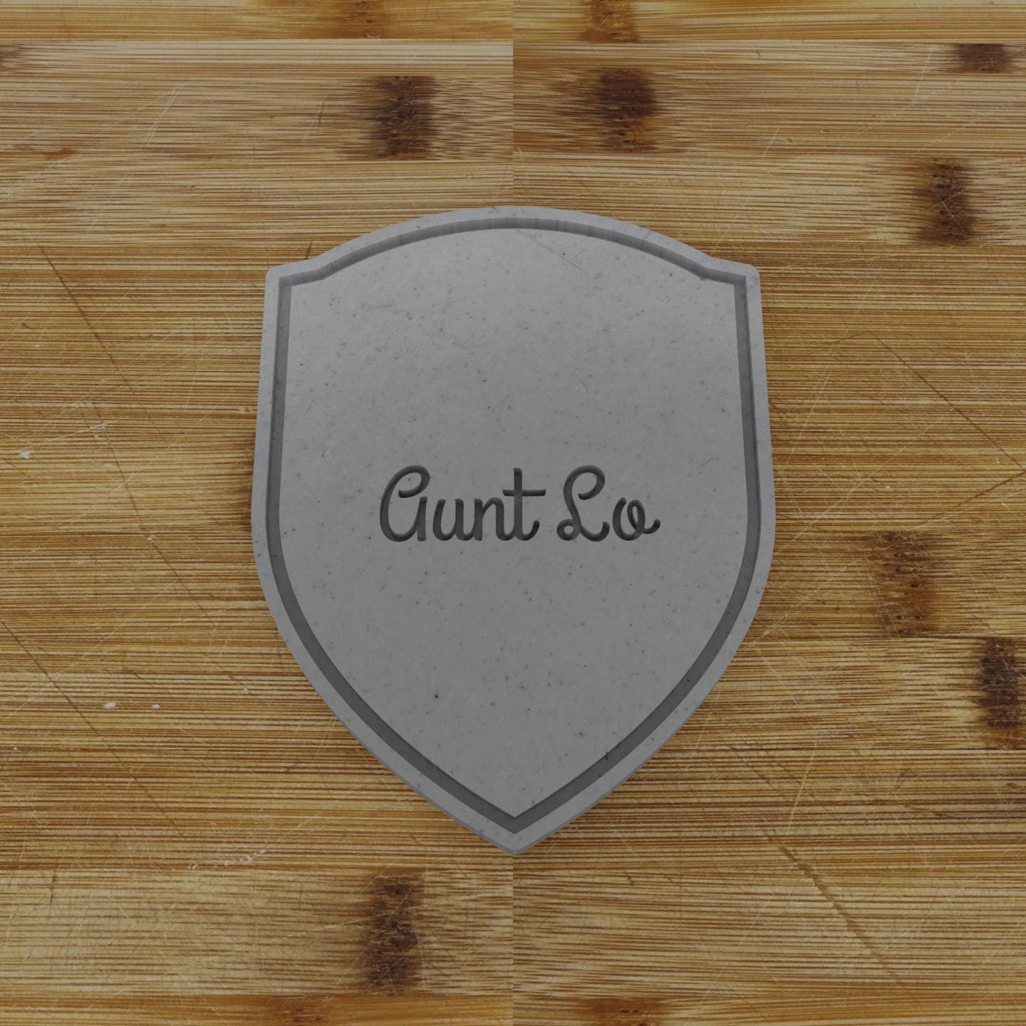 Simple Shield Cookie Cutter | Personalization Available | Custom Embosser