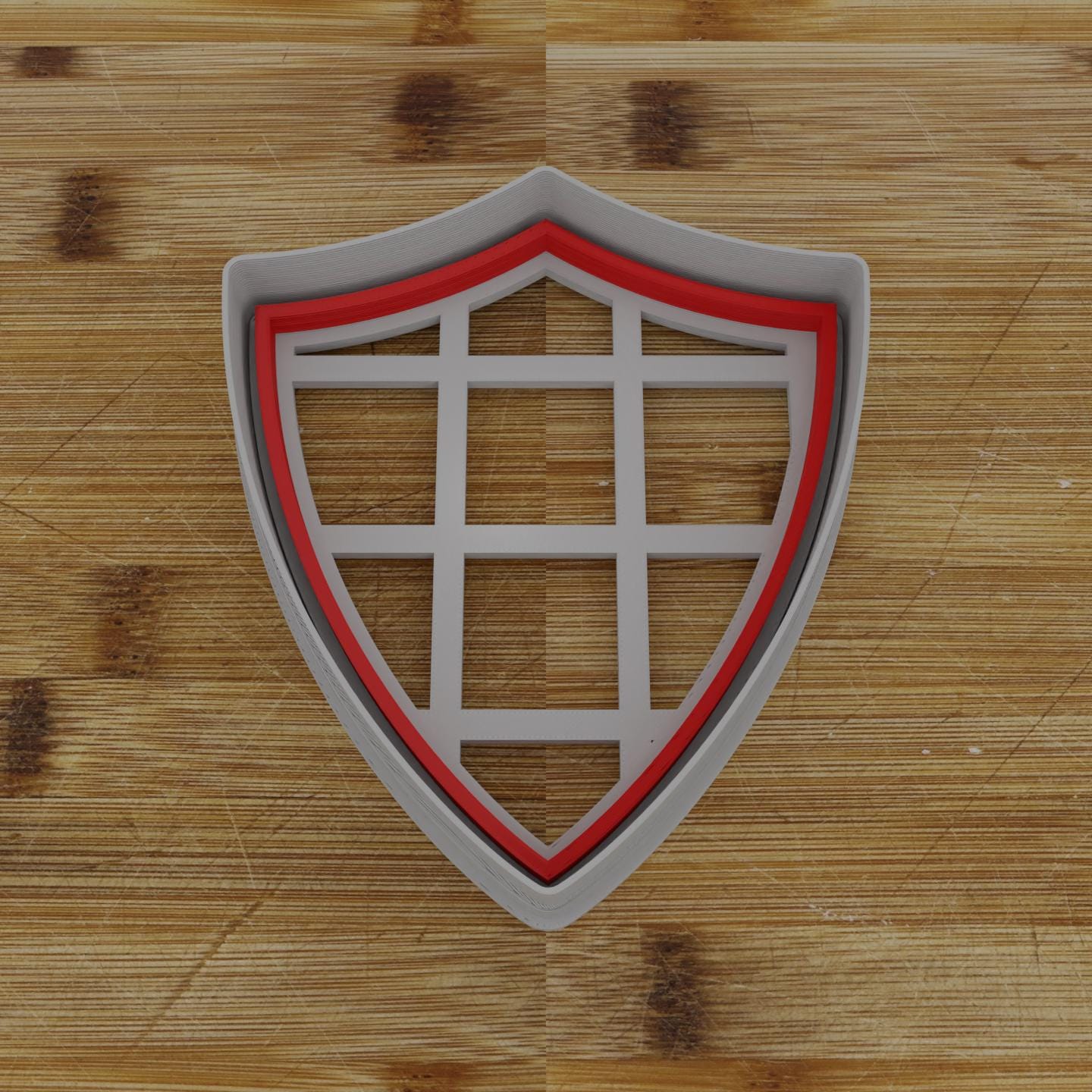 Narrow Shield Badge Cookie Cutter | Personalization Available | Custom Embosser